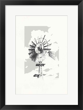 Framed Texas Wind Neutral Print