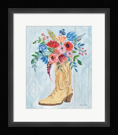 Framed Cowgirl II Print
