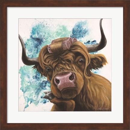 Framed Curley Coo Print