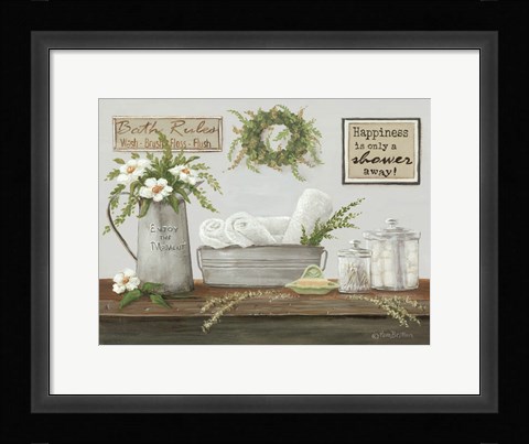 Framed Fresh Towels Print