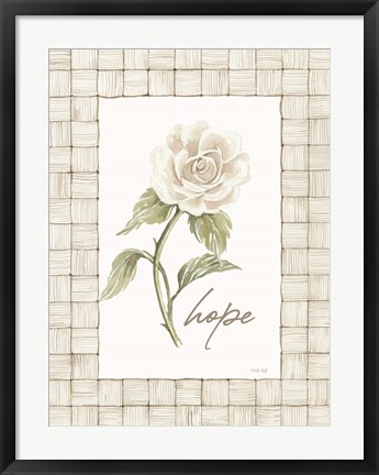 Framed Hope Flower Print