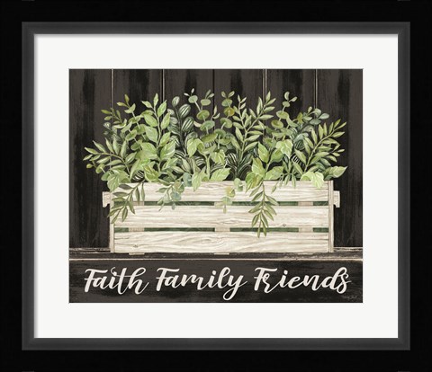 Framed Faith, Family, Friends Print