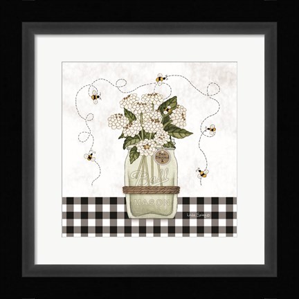 Framed Bee Blessed Print