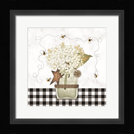 Framed Bee Grateful Print