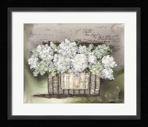 Framed Vintage Floral Basket Print