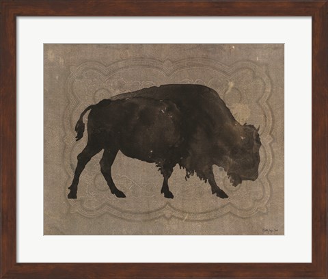 Framed Buffalo Impression 1 Print
