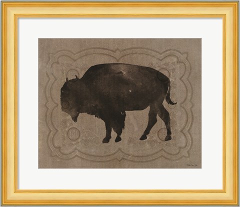 Framed Buffalo Impression 2 Print