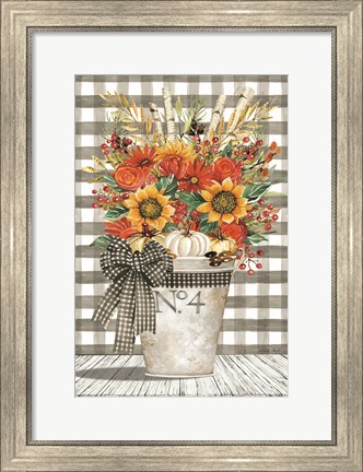 Framed No. 4 Autumn Floral Arrangement Print
