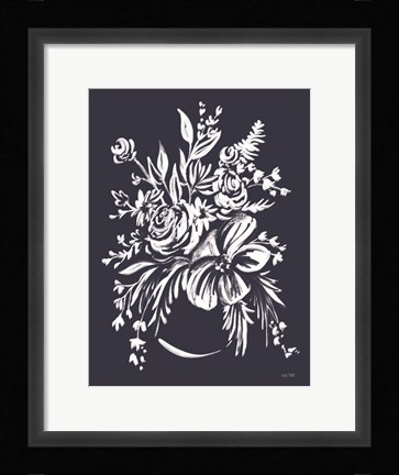 Framed Blues in Blossom I Print