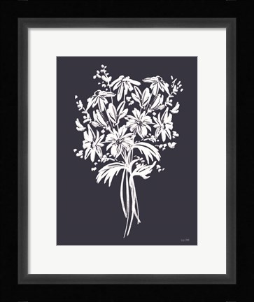 Framed Blues in Blossom III Print