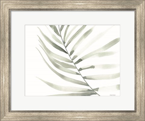 Framed Sage Fern Leaf Print