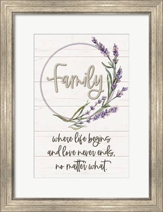 Framed Family Print