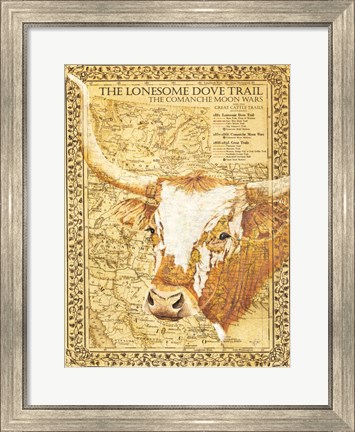 Framed Lonesome Dove Trail Print
