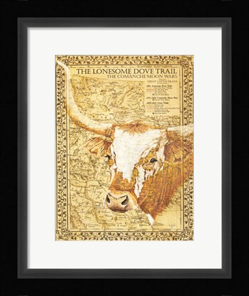 Framed Lonesome Dove Trail Print