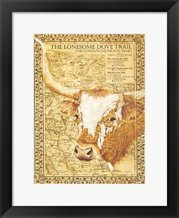 Framed Lonesome Dove Trail Print