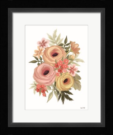 Framed Rosey Ranunculus Print
