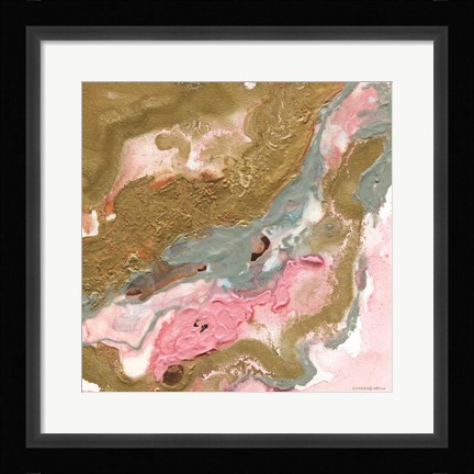 Framed Rose Gold Abstract Print