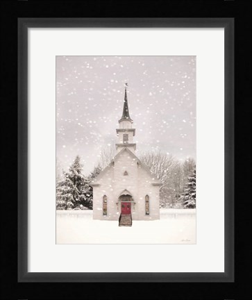 Framed Vermont Church Print