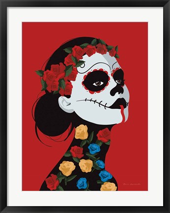 Framed Dia de Los Muertos I Print