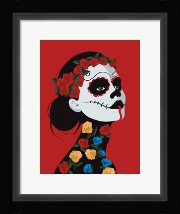 Framed Dia de Los Muertos I Print