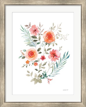 Framed Floral Serenade III Print