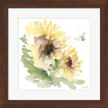Framed Sunflower Meadow II Print