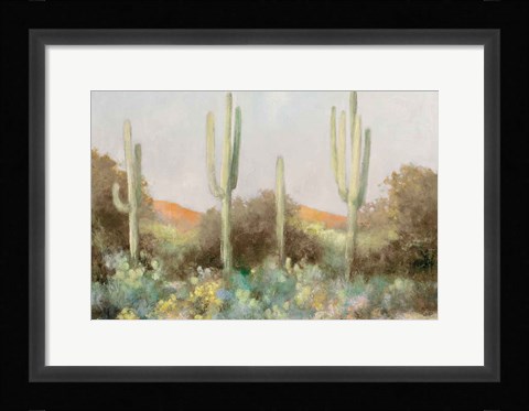 Framed Sunrise Desert III Neutral Print