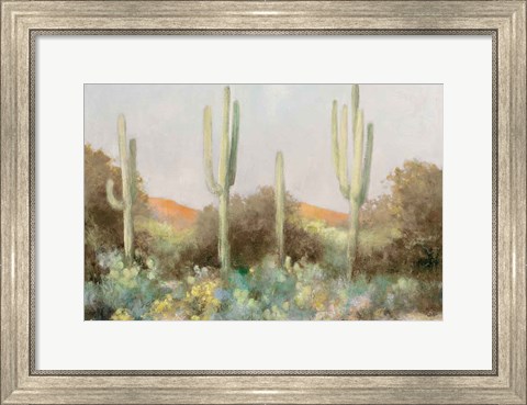 Framed Sunrise Desert III Neutral Print