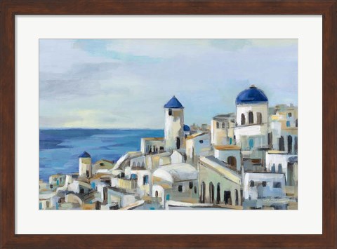 Framed Santorini View I Print