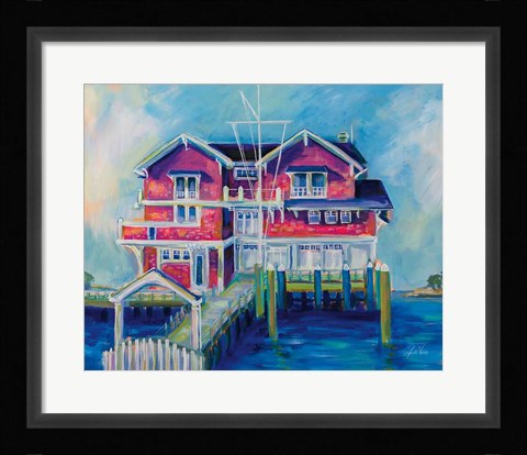Framed Watch Hill Yacht Club Print