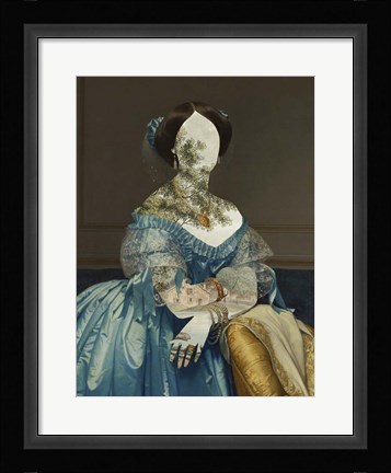 Framed Royal Collage I Print