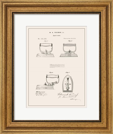 Framed Laundry Patent I Print