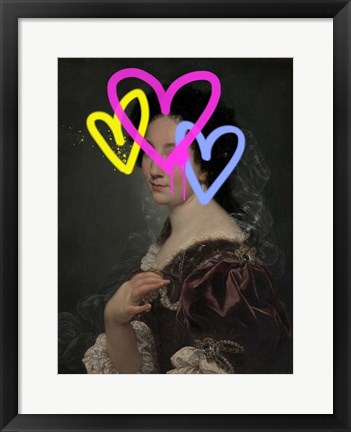 Framed Concealed Portrait II Print