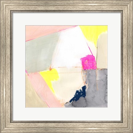 Framed Hot Pink Patch II Print