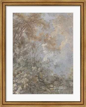 Framed Forest Fresco I Print