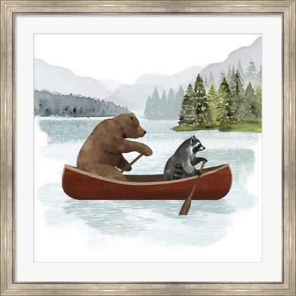 Framed Canoe Trip I Print