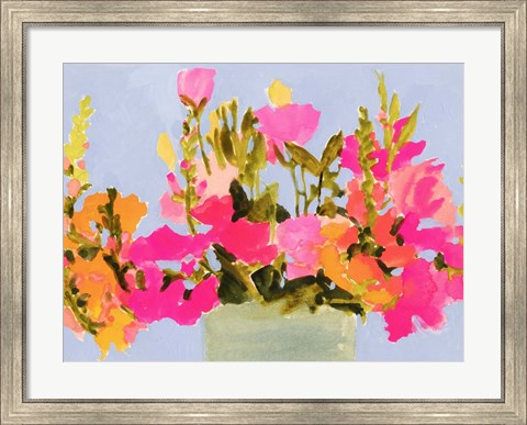 Framed Saturated Spring Blooms I Print