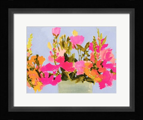 Framed Saturated Spring Blooms I Print
