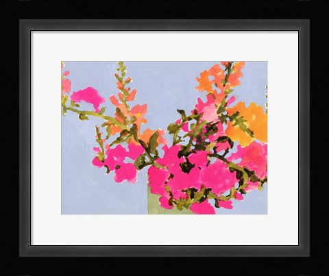 Framed Saturated Spring Blooms II Print