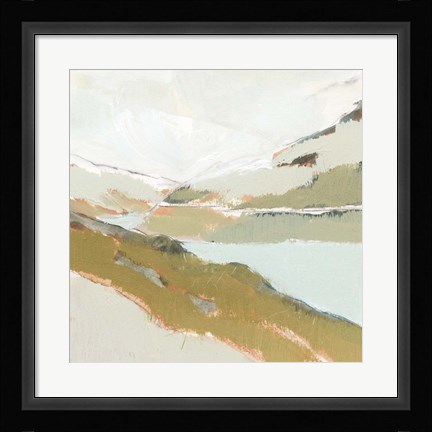 Framed Fading Valley I Print