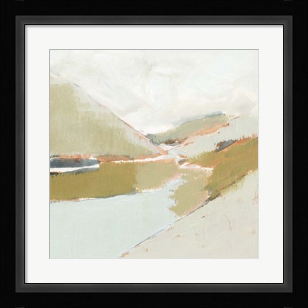 Framed Fading Valley II Print