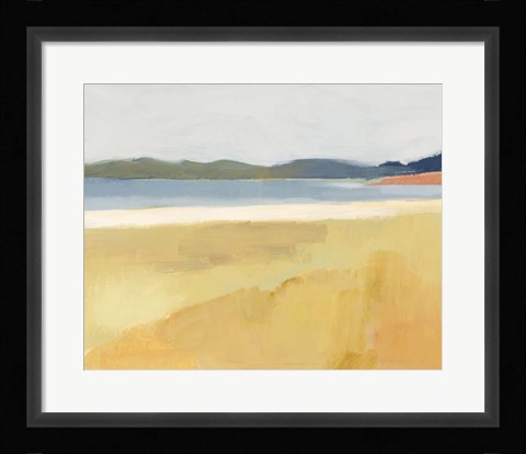 Framed Ochre Seaside II Print