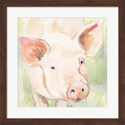 Framed Sunny the Pig II Print