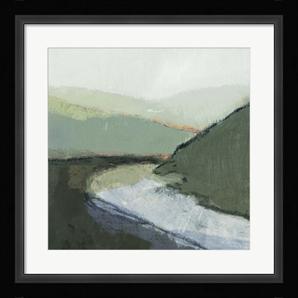 Framed Riverbend Landscape I Print