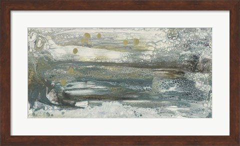 Framed Teal Seascape II Print