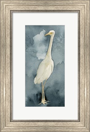 Framed Simple Egret II Print