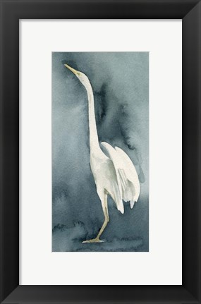 Framed Simple Egret IV Print