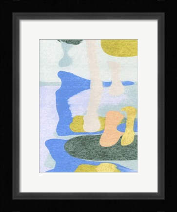 Framed Rorschach Rainbow II Print