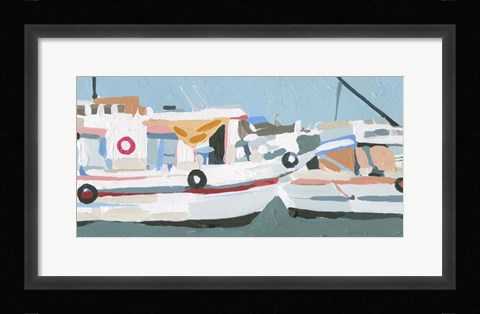 Framed Bright Boats II Print