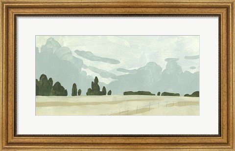 Framed Farmland Study I Print